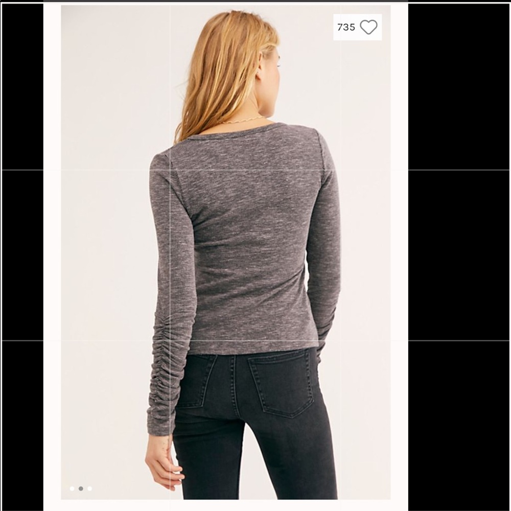Free People Washed Rib Layering Top - Picture 2 of 4